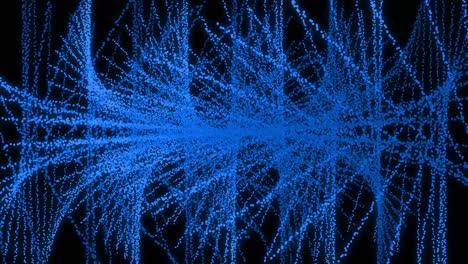 patrón de forma de punto de color azul animación gráficos de movimiento