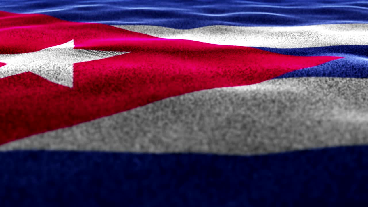 cuba, fondo de alfombra textil, cámara fija, bucle