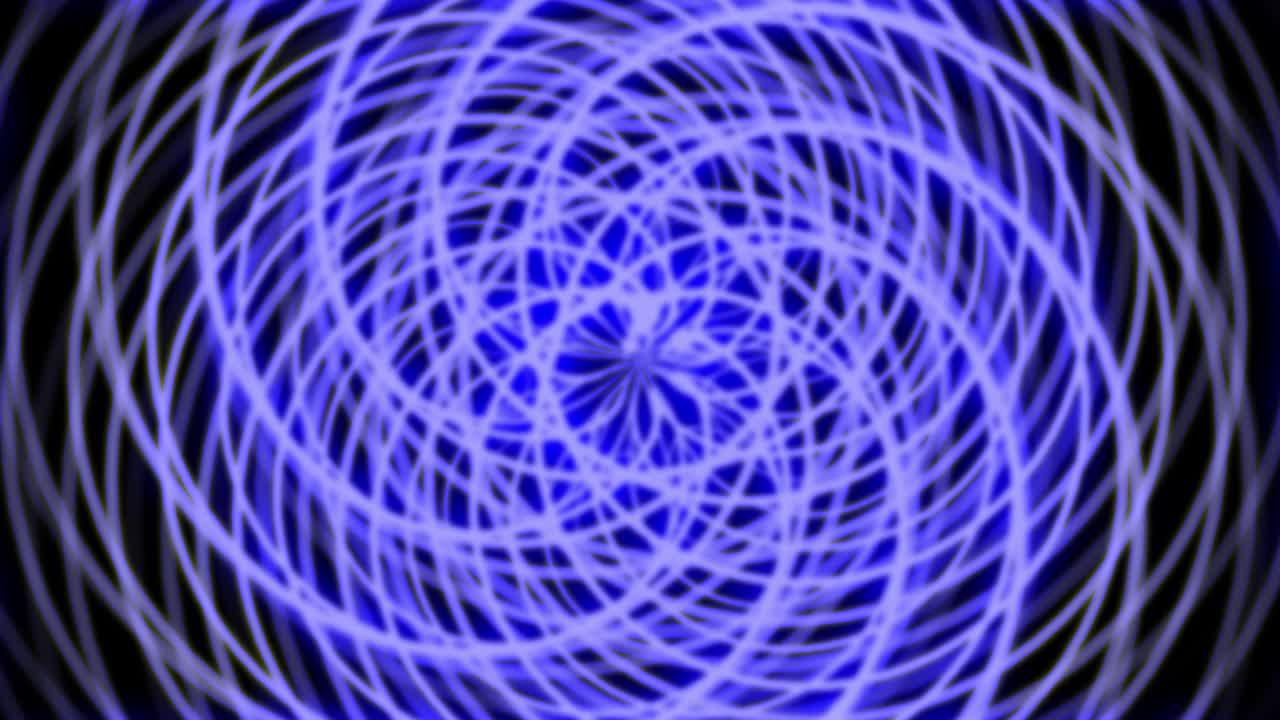 анимация абстрактных геометрических форм. фон, полный воображения и творчества. фон черный. цвет синий.