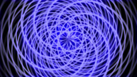 animación de formas geométricas abstractas. un fondo lleno de imaginación y creatividad. el fondo es negro. el color es azul.