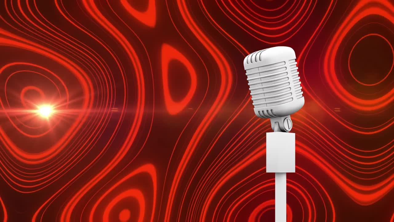 수면 운동으로 움직이는 액체 모양에 대한 마이크