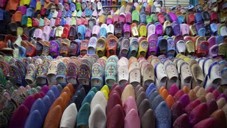 colourful moroccan leather slippers