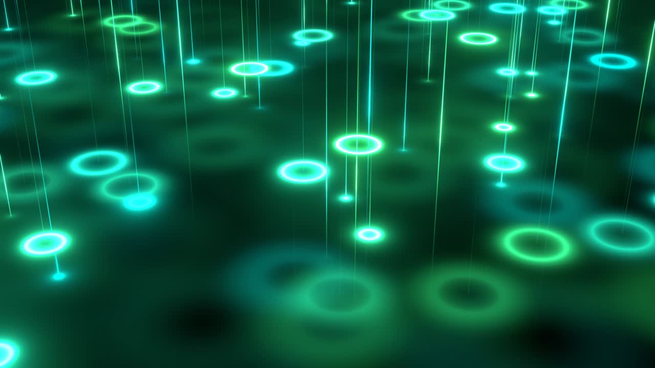 Abstract neon rain animation.