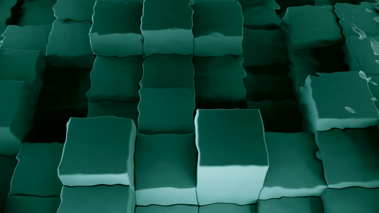 4k cubos abstractos desplazados bajo el agua. diseño único.
