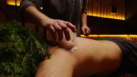 ice therapy back massage