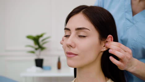 woman receiving a massage