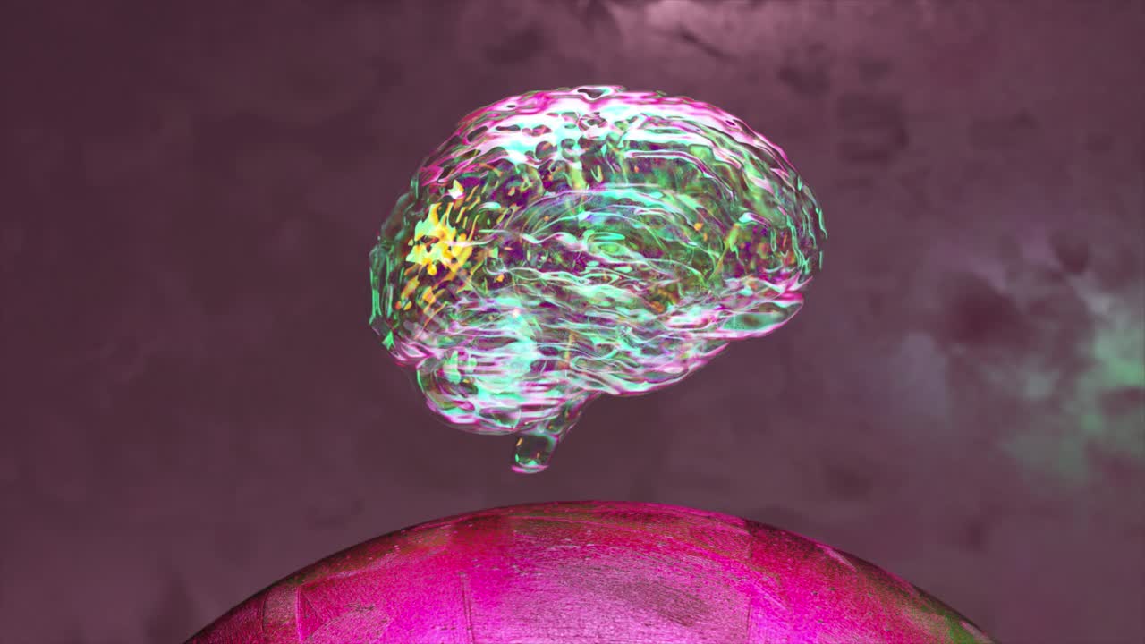 esfera líquida abstracta con gota