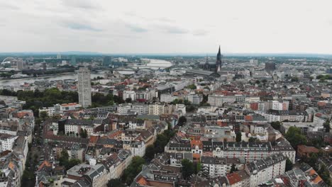 imágenes aéreas del histórico destino turístico de colonia, alemania