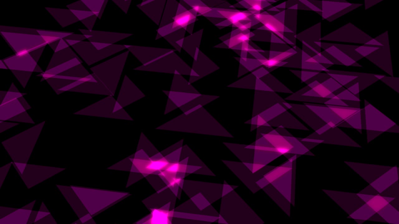 triángulos abstractos de bucle de fondo con luz