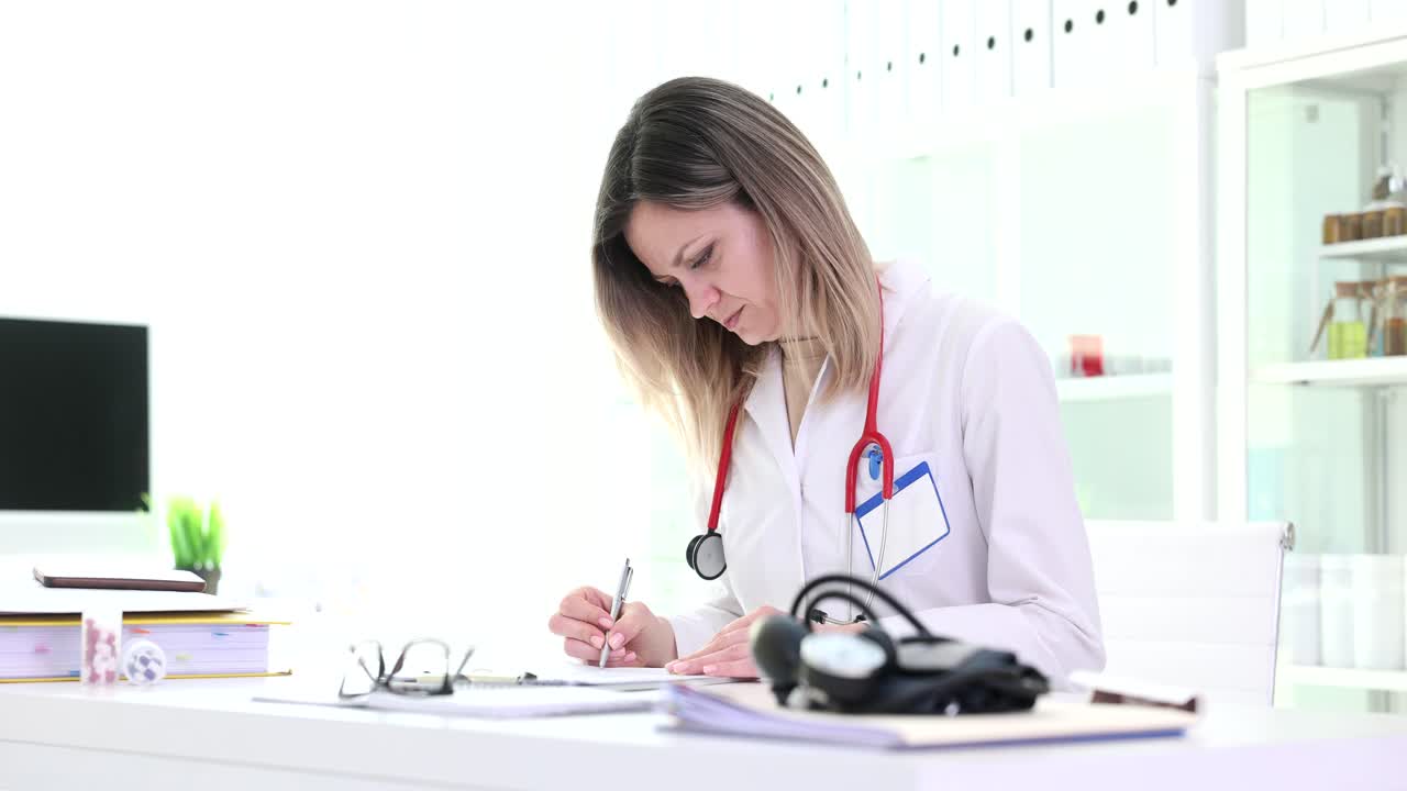 Female Doctor in a Medical Clinic