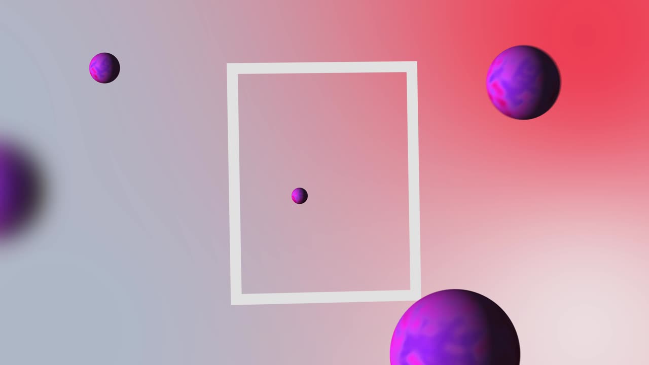 Abstract modern background with 3d geometric shapes animation
