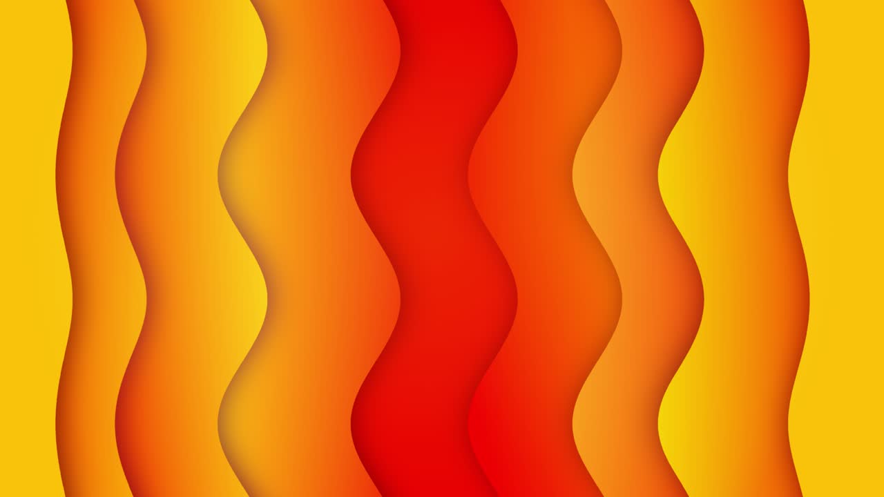 Curvy stripes shapes moving to form dreamy red orange gradients commercial advertisement promo happy