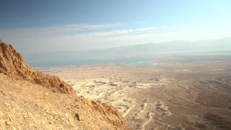 paisaje de montaña del desierto seco de israel