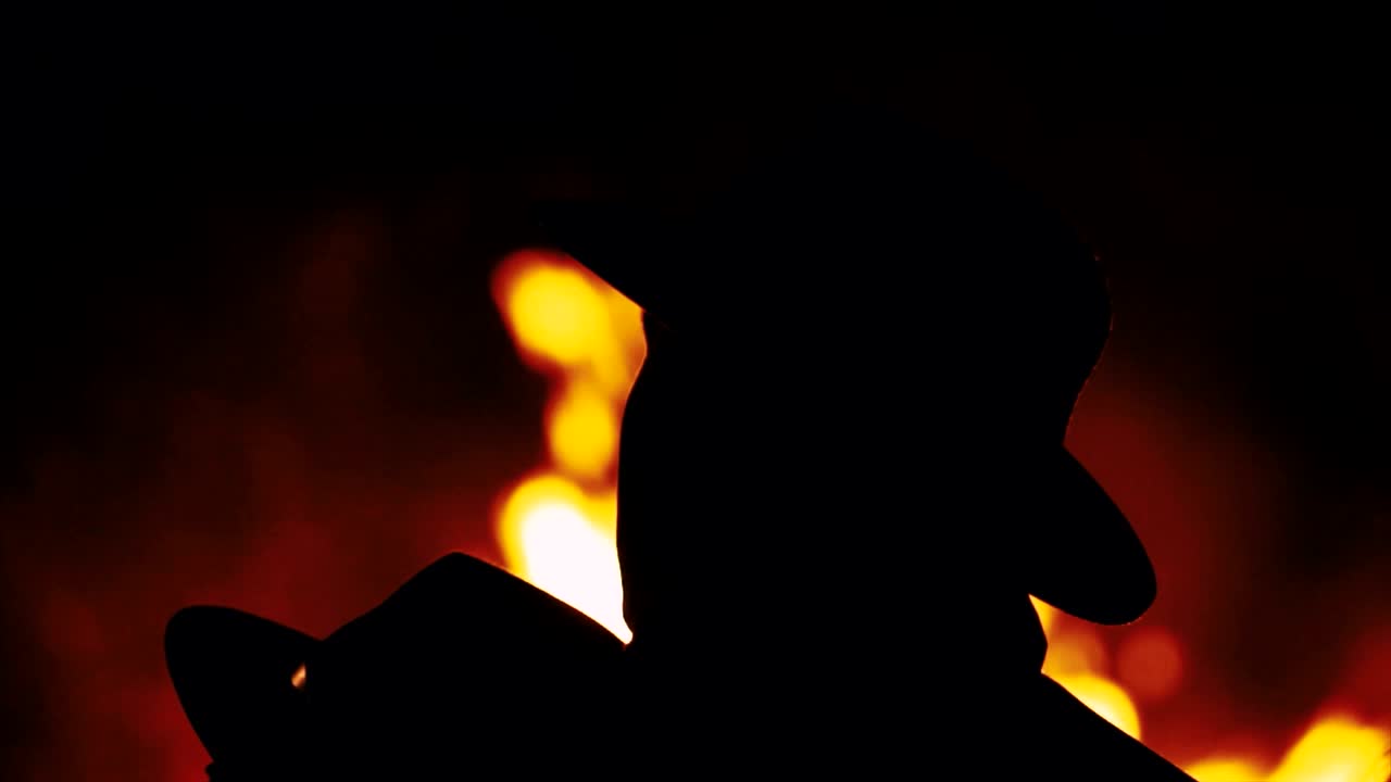 빅턴, 데본, 영국에서 모닥불의 근접 촬영 영상