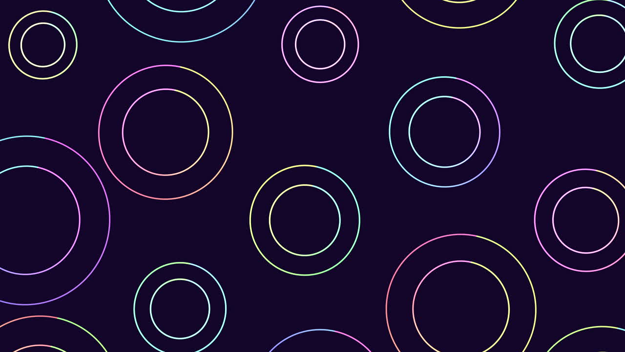 patrón de círculo simétrico colorido sobre un fondo negro