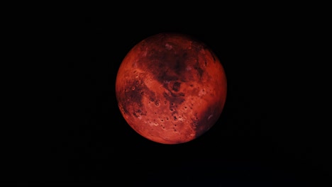 el planeta marte en el espacio