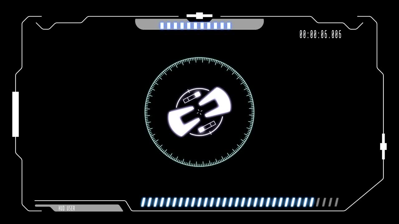 hud elementi futuristici target monitor interfaccia di controllo utente schermo pannello