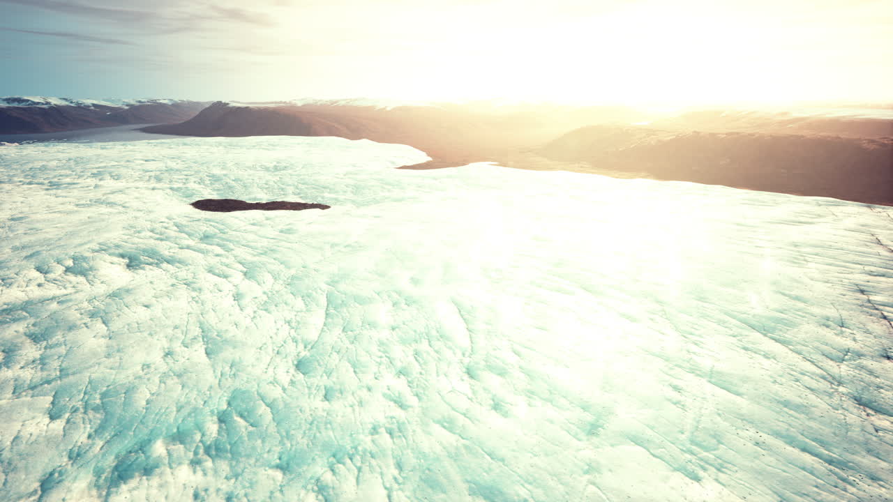 빙하 풍경 공중 사진