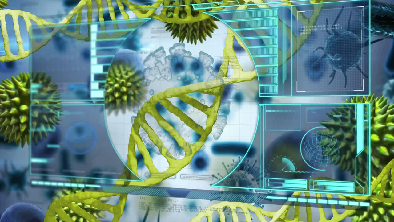 animación del procesamiento de datos médicos a través de la sala de servidores