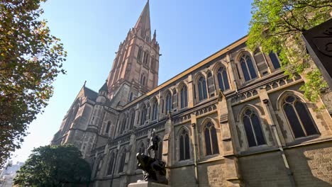 gothic architecture under a clear blue sky