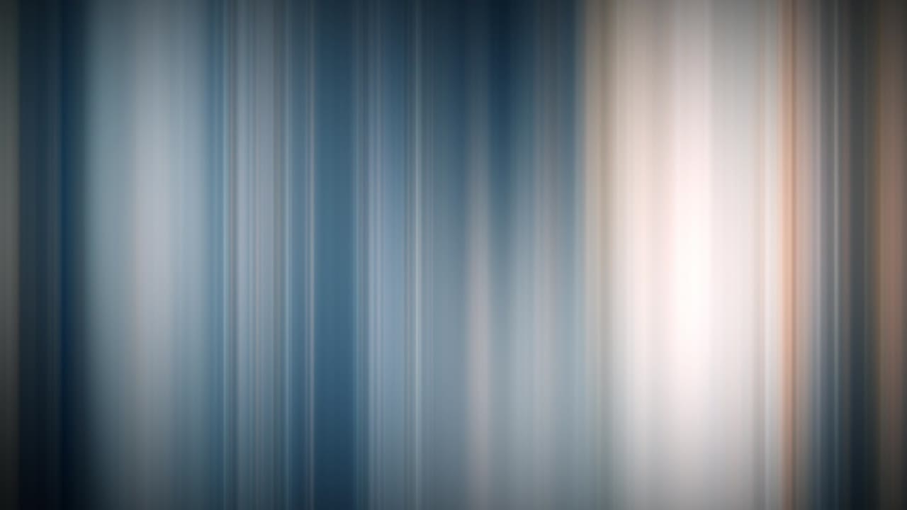 Animation loop blue gold yellow flare light vertical lines wave elegant animation. Abstract CG motion gradient light trails technology background motion. 4K art geometric stripes patterns glow light loop.