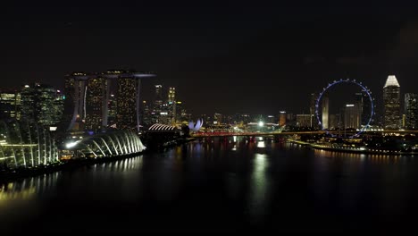 singapore cityscape at night