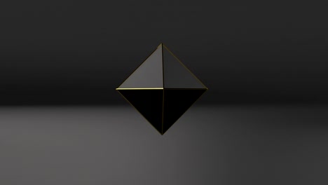 minimal black. black texture. abstract black background. darker shades of black. the polygon rotates and deforms. able to loop seamless futuristic dark style hi-tech polygon 4k