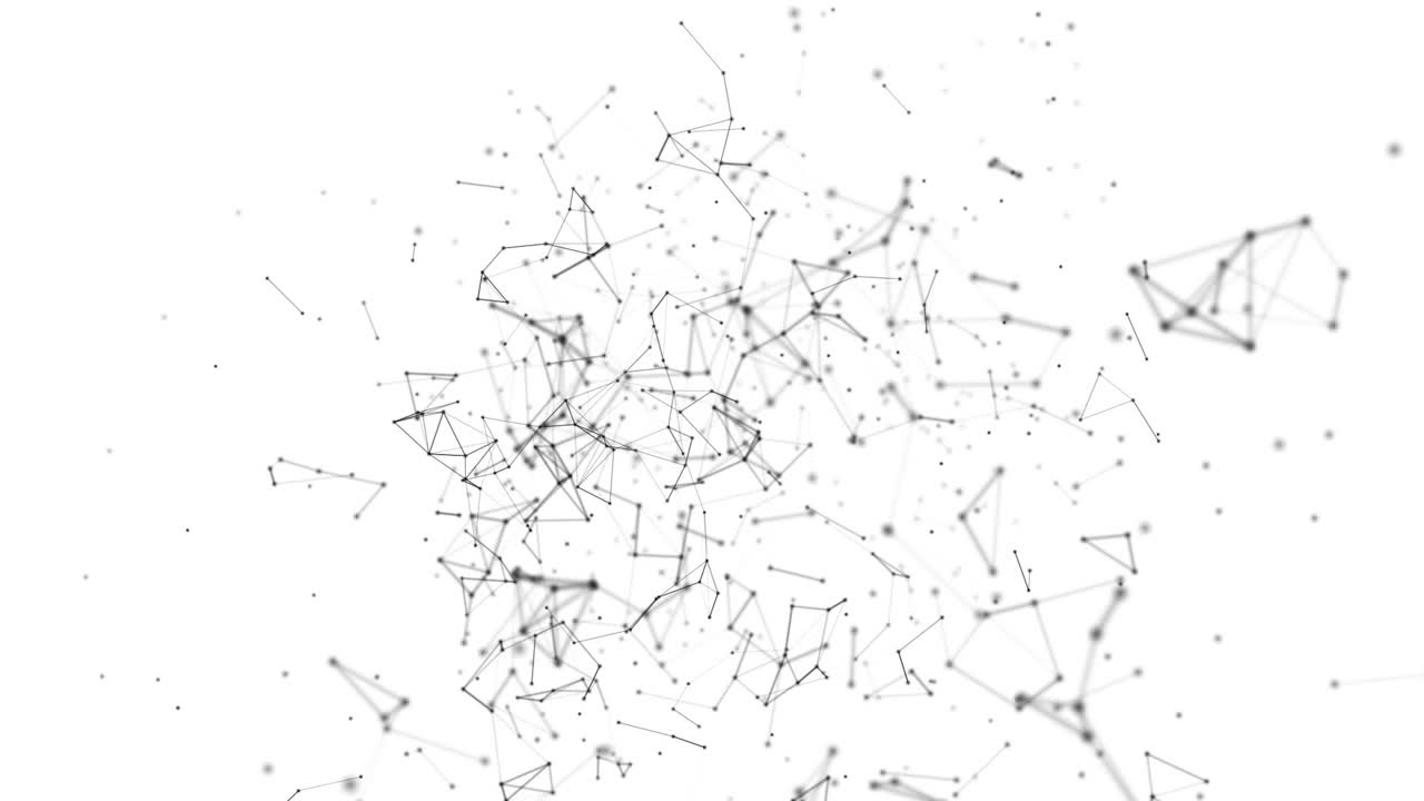 Polygonal with connecting dots and lines
