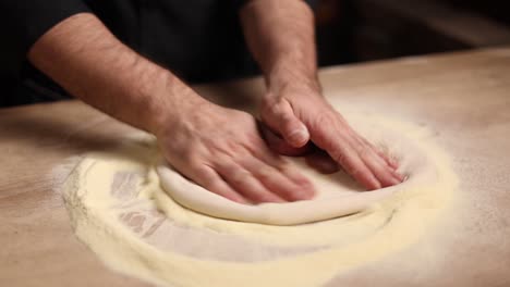 making pizza dough