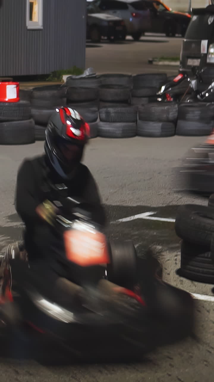 Go-Kart Track at Night