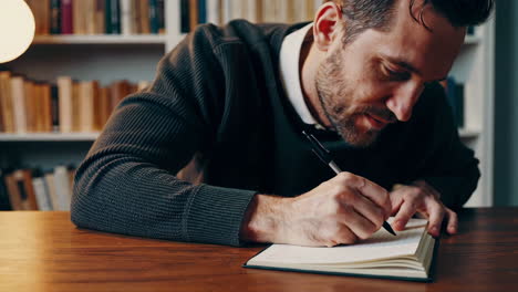 Man Studying at Home
