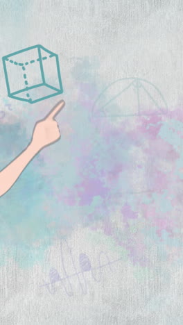 animación de una mujer hablando sobre ecuaciones matemáticas