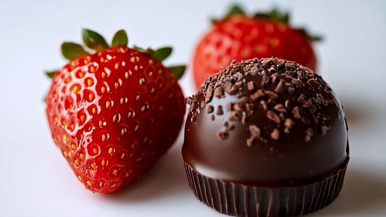 Fresh Strawberries and Chocolate
