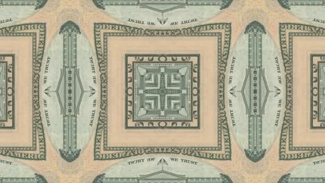 fondo animado abstracto con nosotros dólar billete de dinero mosaico. negocio creativo gráfico de movimiento bucle sin costuras