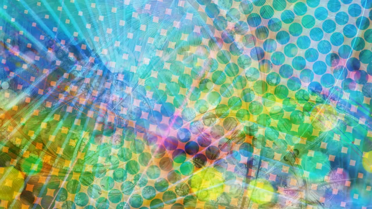 추상적인 모양의 rgb 레이저 라이트 디스코 패턴 - 4k 원활한 루프 모션 배경 애니메이션