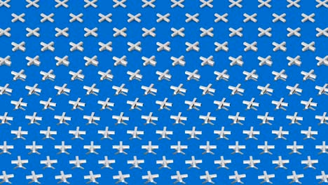 fondo isométrico abstracto cruces blancas más ondas diagonales movimiento