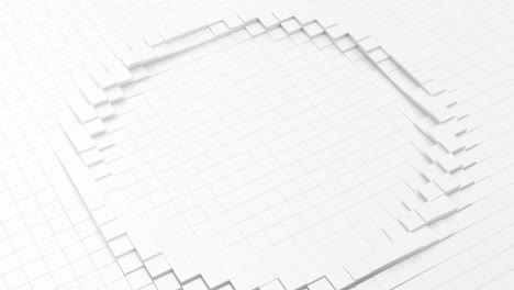 abstract cubes waves background. seamless 4k loop video animation