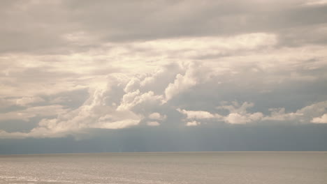 dramatic sky with cloud formation above the north sea in denmark