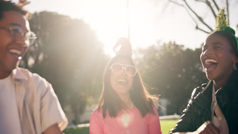 friends enjoying a sunny day