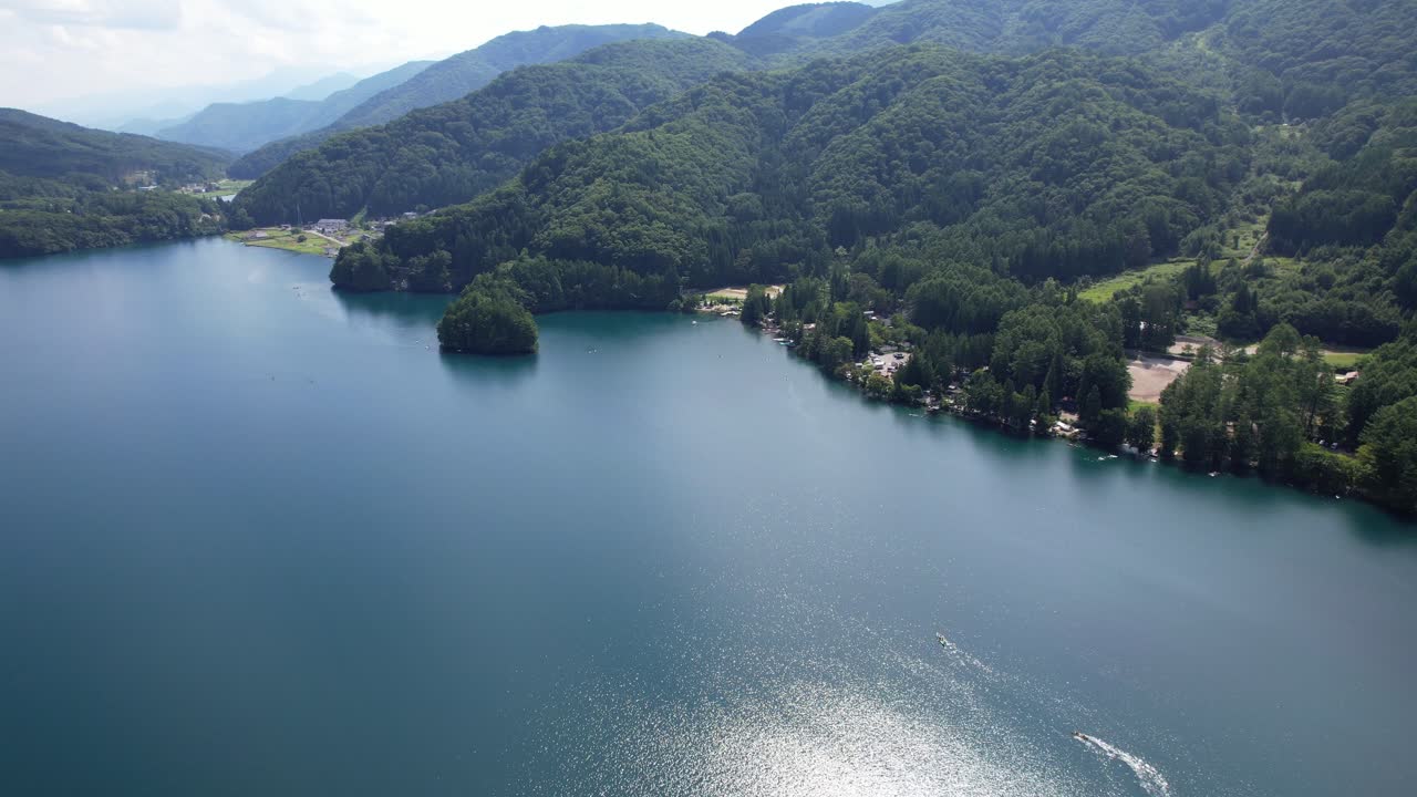 Scenic Lake View with Mountains and Forest