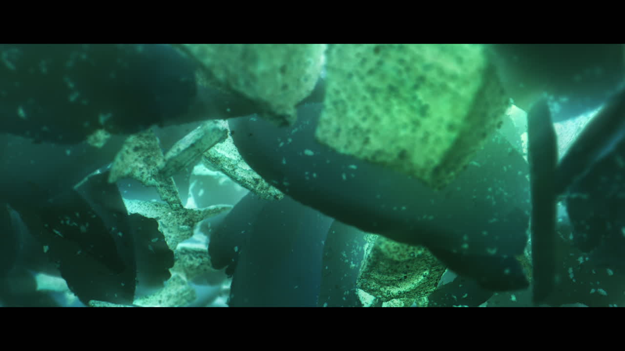 Abstract close-up view of cereal flakes