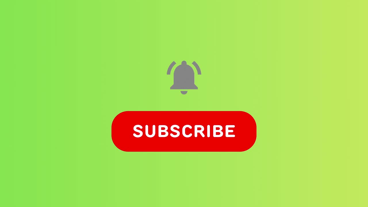 Outro per YouTube animato con invito all'azione (CTA) per l'iscrizione al canale