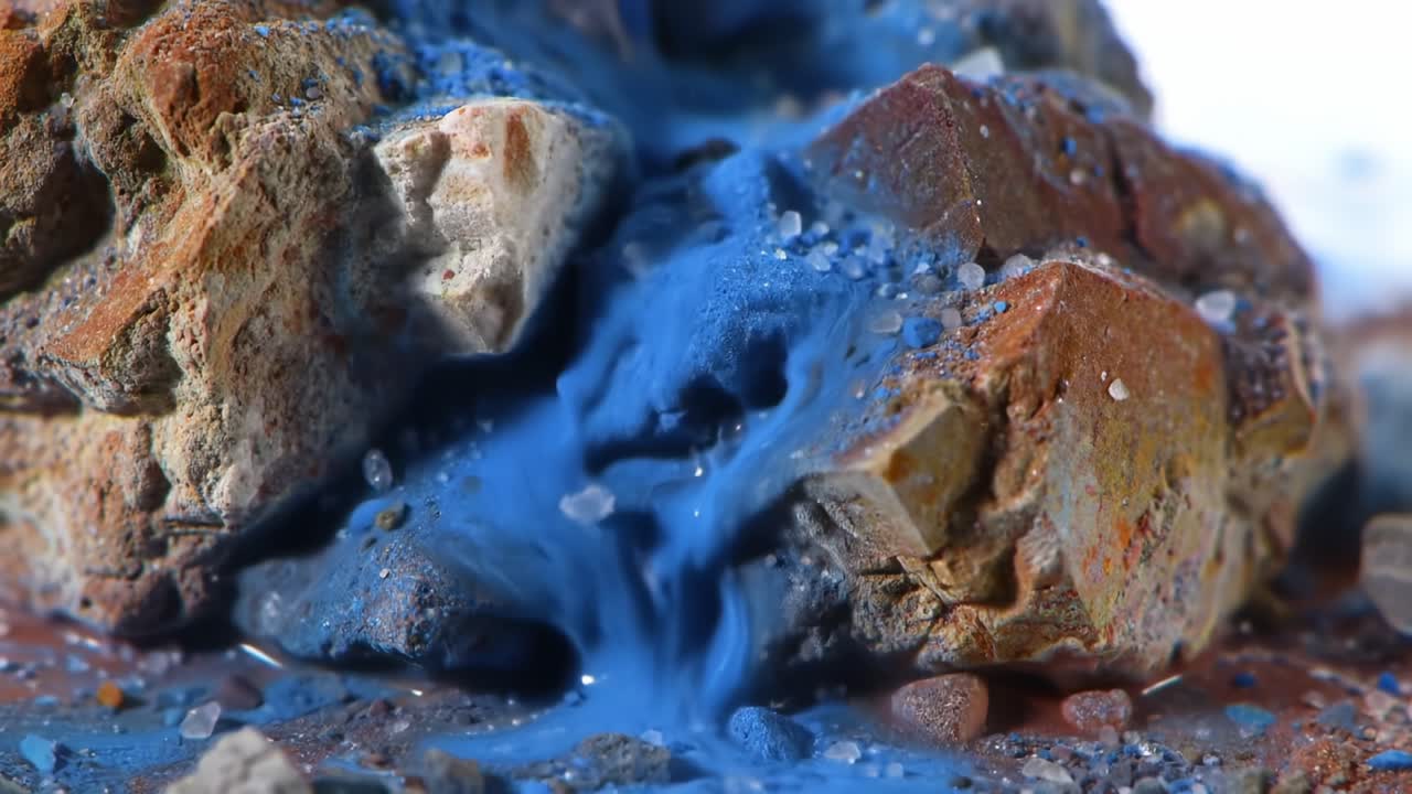 Captivating Colors Blend in Mesmerizing Swirl of Paint on Textured Surface