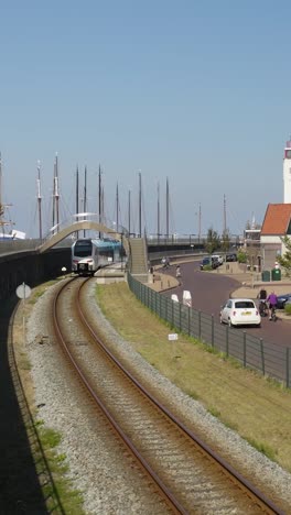 train at a harbor city station