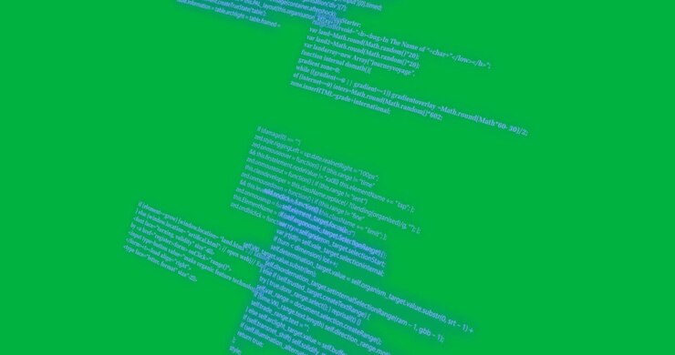 Animation of artificial intelligence data processing over transparent background