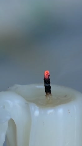 candle blown out