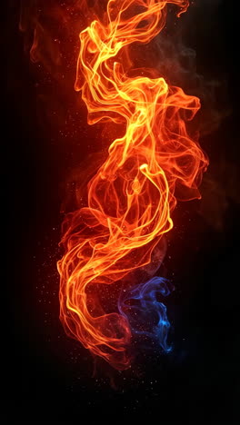 abstract fire and flame swirl