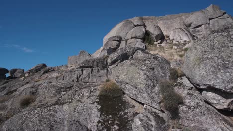 Megalithic-rocks-at-Monsanto-in-Portugal.-Panning