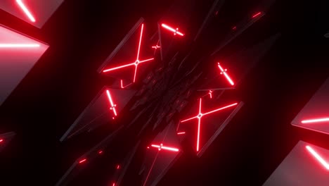 abstract futuristic neon tunnel