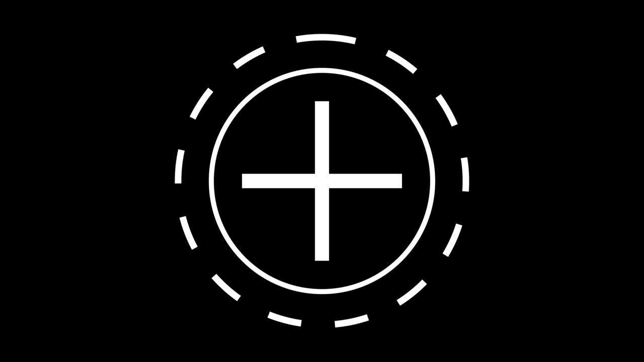 크로스 목표 아이콘 (컴퓨터 생성) - 목표 기호와 함께 배경의 3d 렌더링, 원, 크로스 헤어 및 점선